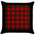 Robertson Tartan Throw Pillow Case (Black)