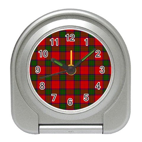 Robertson Tartan Desk Alarm Clock from ArtsNow.com Front