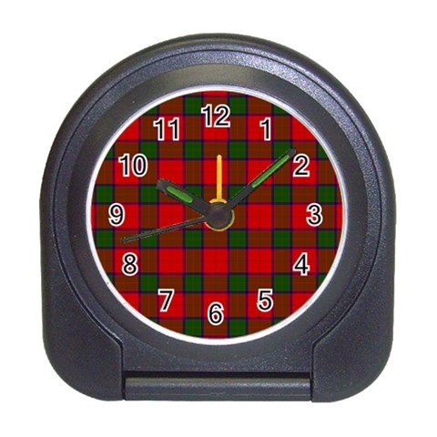 Robertson Tartan Desk Alarm Clock from ArtsNow.com Front