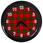 Robertson Tartan Wall Clock (Black)