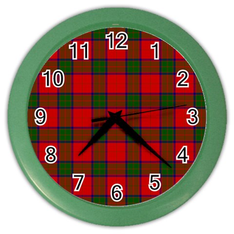 Robertson Tartan Color Wall Clock from ArtsNow.com Front