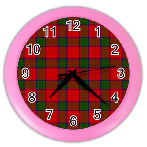 Robertson Tartan Color Wall Clock from ArtsNow.com Front