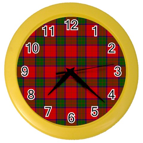 Robertson Tartan Color Wall Clock from ArtsNow.com Front