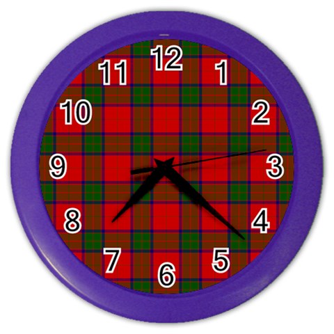 Robertson Tartan Color Wall Clock from ArtsNow.com Front