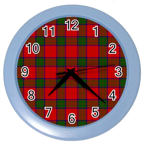Robertson Tartan Color Wall Clock from ArtsNow.com Front