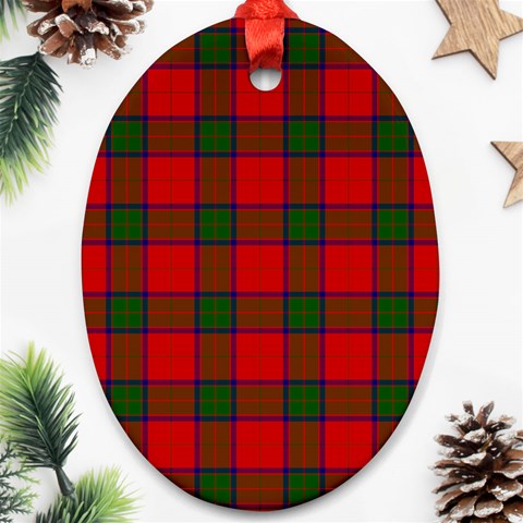 Robertson Tartan Ornament (Oval) from ArtsNow.com Front