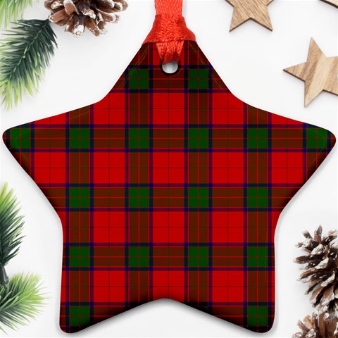 Robertson Tartan Ornament (Star) from ArtsNow.com Front