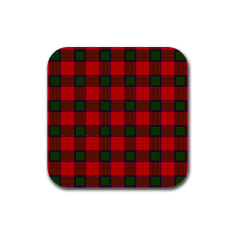 Robertson Tartan Rubber Square Coaster (4 pack) from ArtsNow.com Front