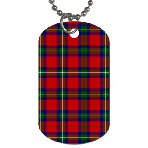 Ruthven Tartan Dog Tag (One Side) from ArtsNow.com Front