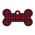 Ruthven Tartan Dog Tag Bone (Two Sides)