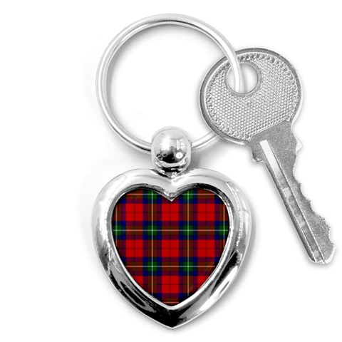 Ruthven Tartan Key Chain (Heart) from ArtsNow.com Front