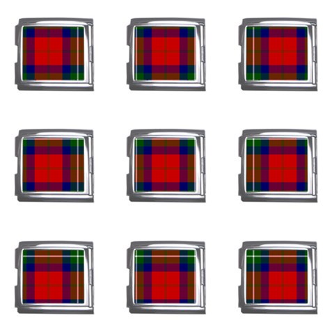 Ruthven Tartan Mega Link Italian Charm (9 pack) from ArtsNow.com Front