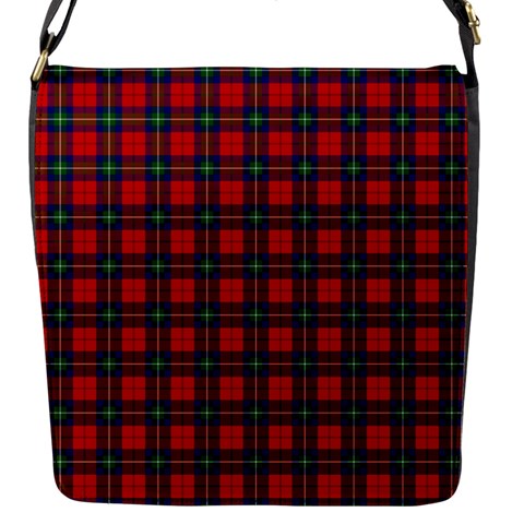 Ruthven Tartan Flap Closure Messenger Bag (S) from ArtsNow.com Front