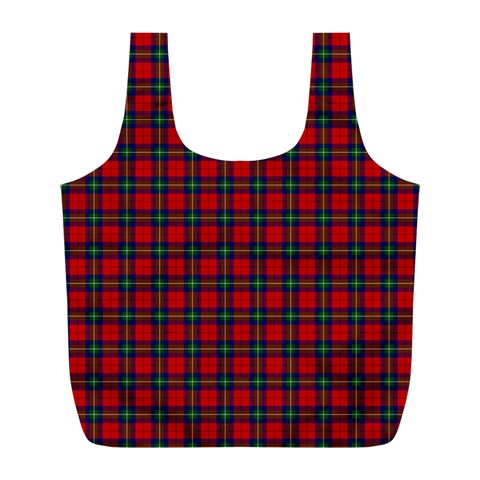 Ruthven Tartan Full Print Recycle Bag (L) from ArtsNow.com Front