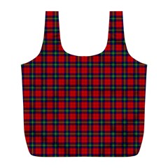Ruthven Tartan Full Print Recycle Bag (L) from ArtsNow.com Front