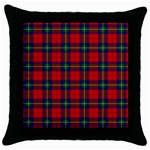 Ruthven Tartan Throw Pillow Case (Black)