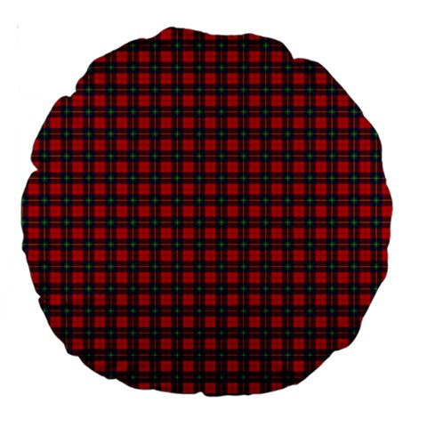 Ruthven Tartan Large 18  Premium Round Cushion from ArtsNow.com Front
