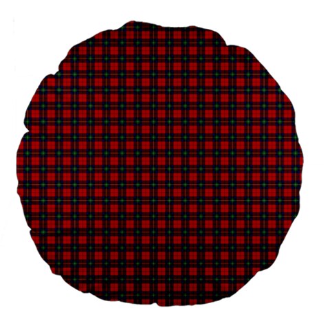 Ruthven Tartan Large 18  Premium Flano Round Cushion from ArtsNow.com Front