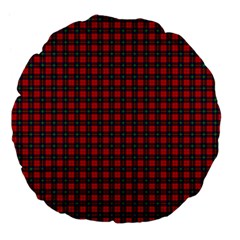 Ruthven Tartan Large 18  Premium Flano Round Cushion from ArtsNow.com Back