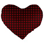 Ruthven Tartan Large 19  Premium Heart Shape Cushion