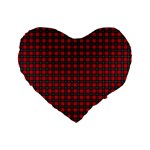 Ruthven Tartan Standard 16  Premium Flano Heart Shape Cushion