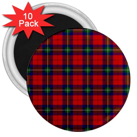 Ruthven Tartan 3  Magnet (10 pack) from ArtsNow.com Front