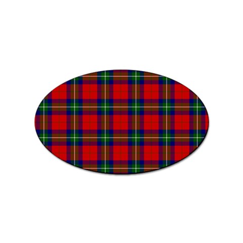 Ruthven Tartan Sticker Oval (100 pack) from ArtsNow.com Front