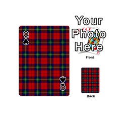 Queen Ruthven Tartan Playing Cards 54 (Mini) from ArtsNow.com Front - SpadeQ
