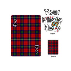 Ruthven Tartan Playing Cards 54 (Mini) from ArtsNow.com Front - Club4