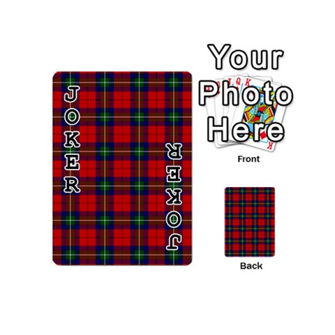Ruthven Tartan Playing Cards 54 (Mini) from ArtsNow.com Front - Joker1