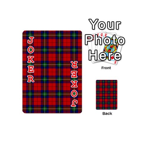 Ruthven Tartan Playing Cards 54 (Mini) from ArtsNow.com Front - Joker2