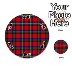 Ace Ruthven Tartan Playing Cards 54 (Round) from ArtsNow.com Front - SpadeA