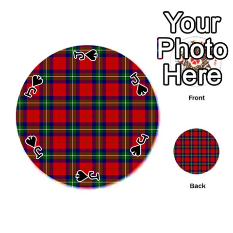 Jack Ruthven Tartan Playing Cards 54 (Round) from ArtsNow.com Front - SpadeJ