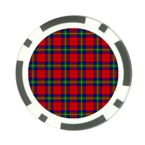 Ruthven Tartan Poker Chip Card Guard (10 pack) from ArtsNow.com Front