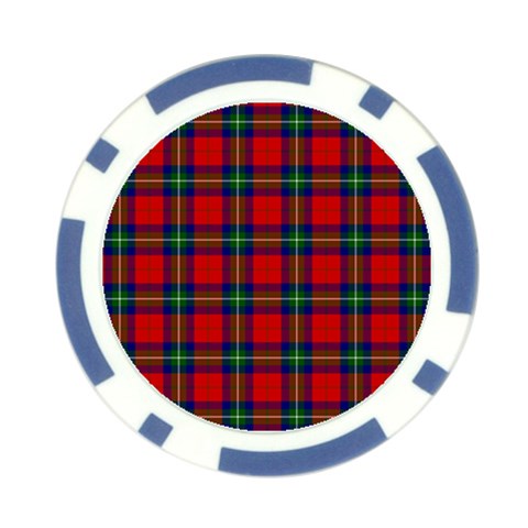 Ruthven Tartan Poker Chip Card Guard (10 pack) from ArtsNow.com Front