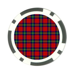 Ruthven Tartan Poker Chip Card Guard (10 pack) from ArtsNow.com Front