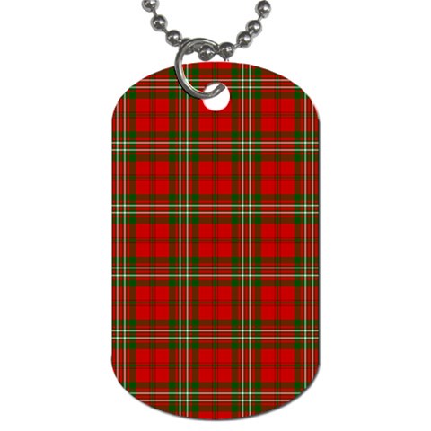 Scott Tartan Dog Tag (Two Sides) from ArtsNow.com Front