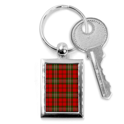 Scott Tartan Key Chain (Rectangle) from ArtsNow.com Front