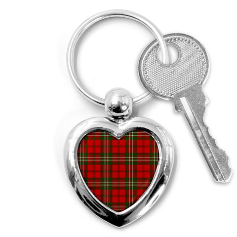 Scott Tartan Key Chain (Heart) from ArtsNow.com Front