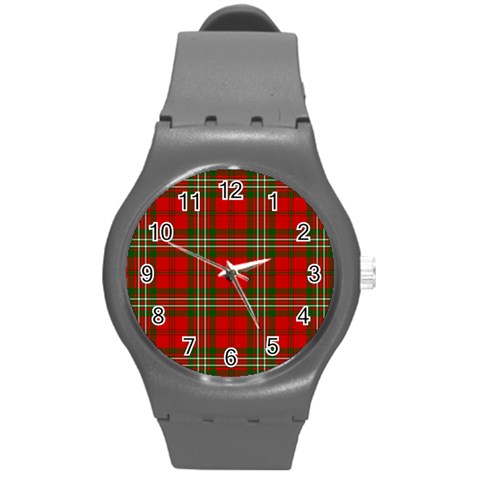 Scott Tartan Round Plastic Sport Watch (M) from ArtsNow.com Front