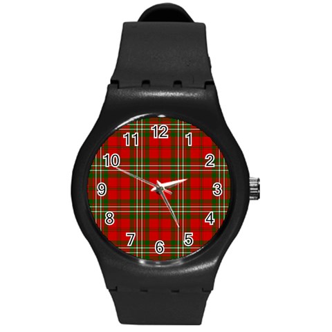 Scott Tartan Round Plastic Sport Watch (M) from ArtsNow.com Front