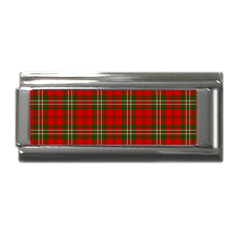 Scott Tartan Superlink Italian Charm (9mm) from ArtsNow.com Front