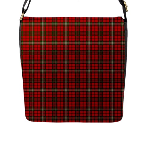 Scott Tartan Flap Closure Messenger Bag (L) from ArtsNow.com Front