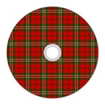 Scott Tartan CD Wall Clock