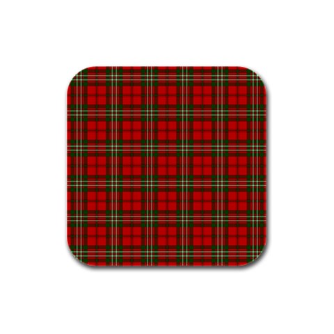 Scott Tartan Rubber Square Coaster (4 pack) from ArtsNow.com Front