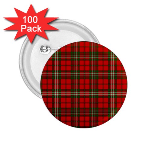 Scott Tartan 2.25  Button (100 pack) from ArtsNow.com Front