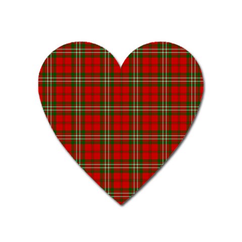 Scott Tartan Magnet (Heart) from ArtsNow.com Front