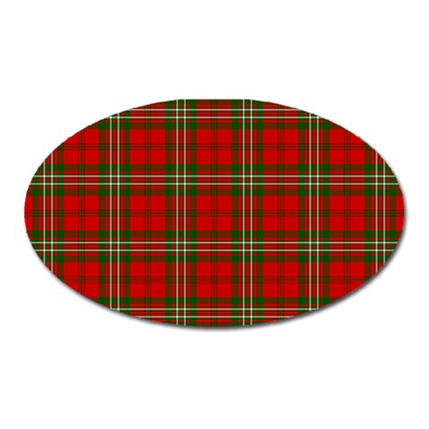 Scott Tartan Magnet (Oval) from ArtsNow.com Front