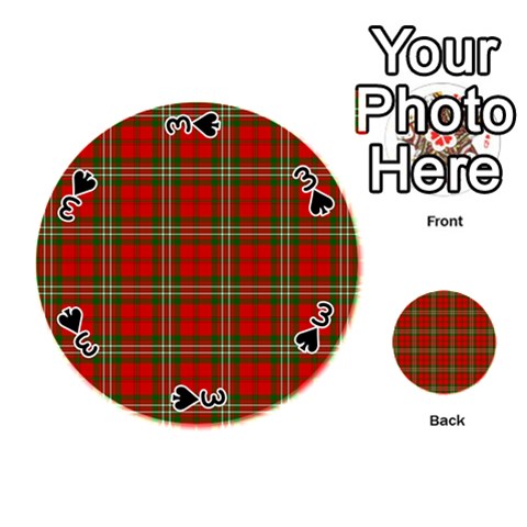 Scott Tartan Playing Cards 54 (Round) from ArtsNow.com Front - Spade3