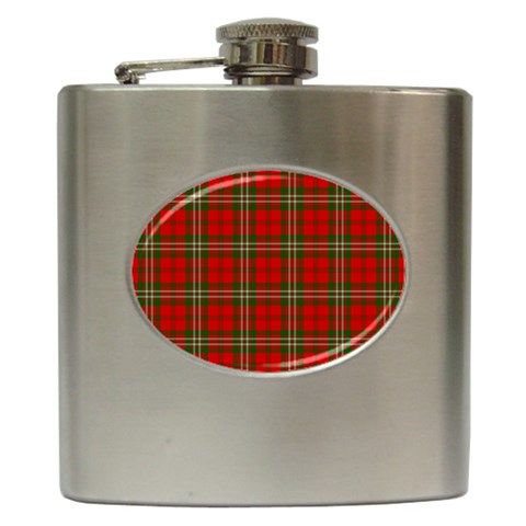 Scott Tartan Hip Flask (6 oz) from ArtsNow.com Front